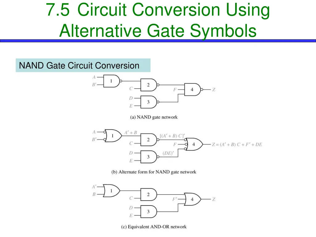 7 5 circuit conversion using alternative gate 1