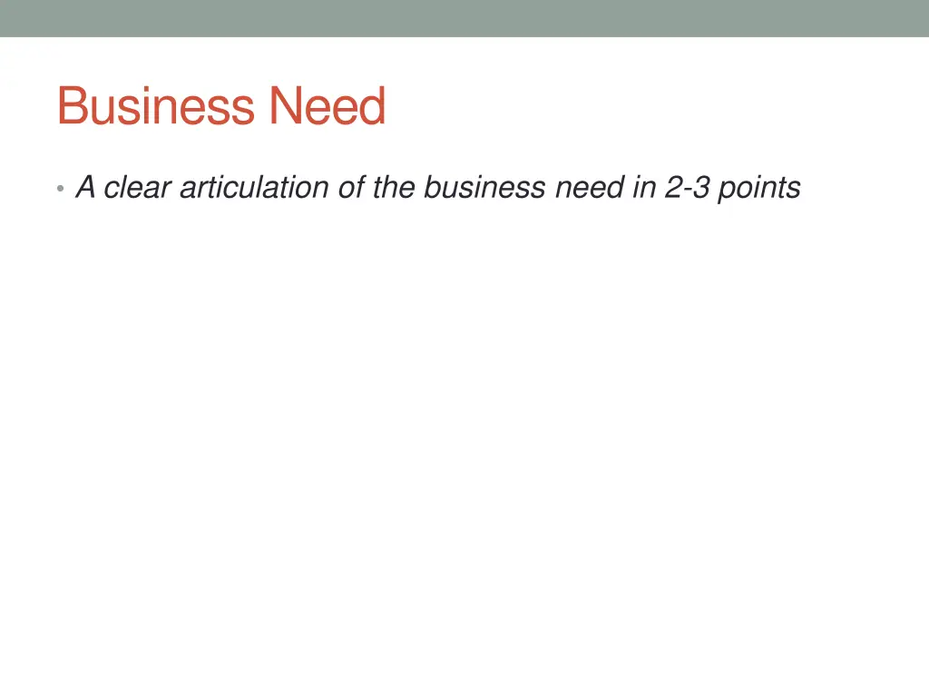 business need