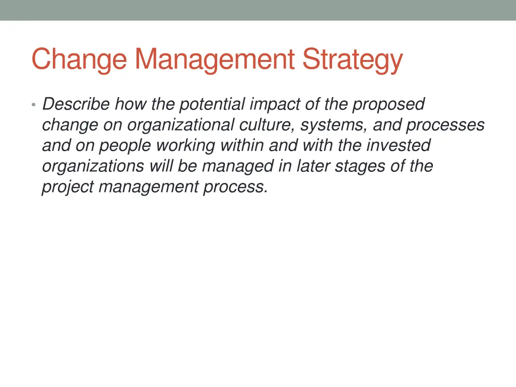 change management strategy