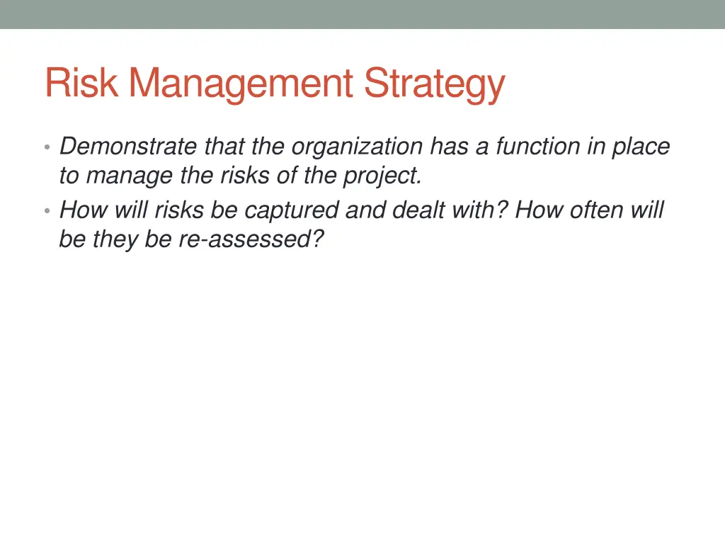 risk management strategy