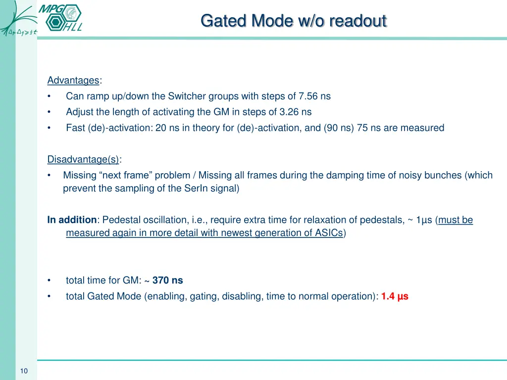 gated mode w o readout 3