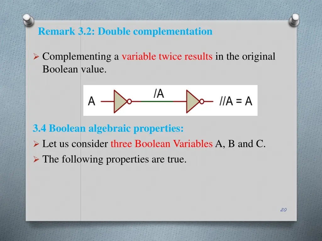 remark 3 2 double complementation