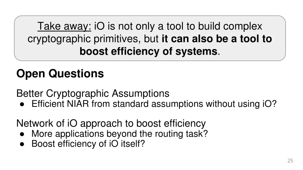 take away io is not only a tool to build complex