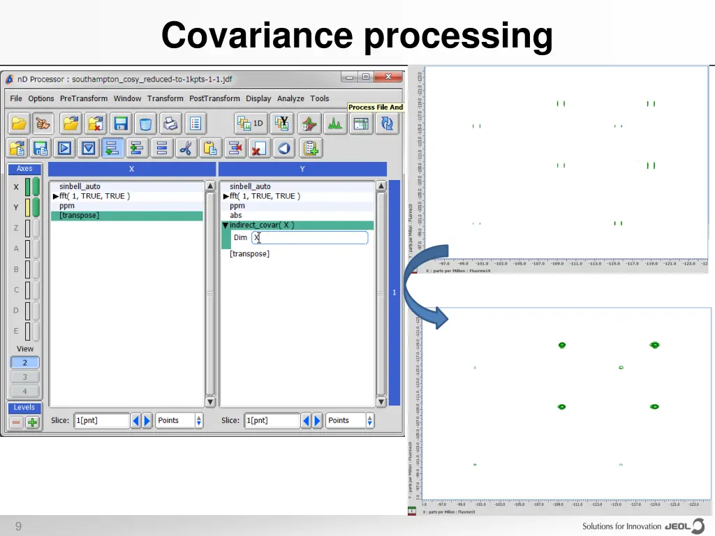 covariance processing