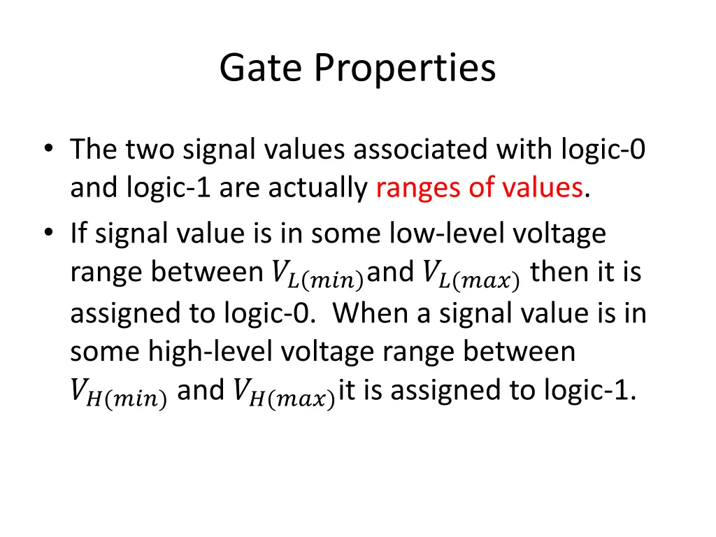 gate properties 1