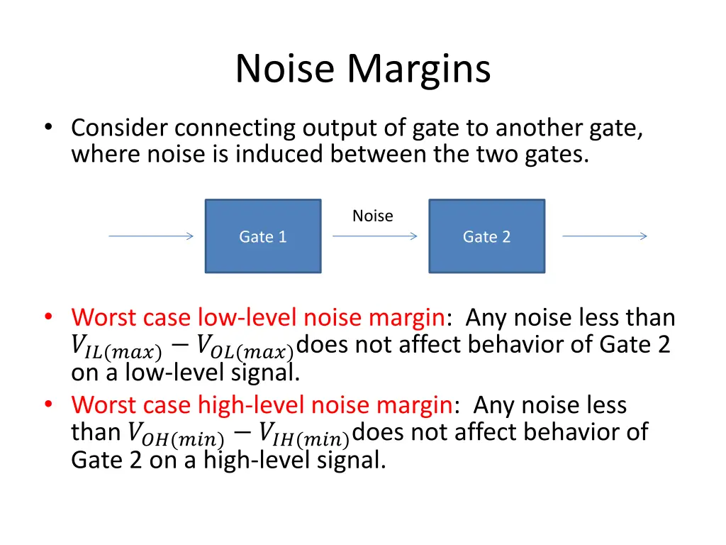 noise margins 1