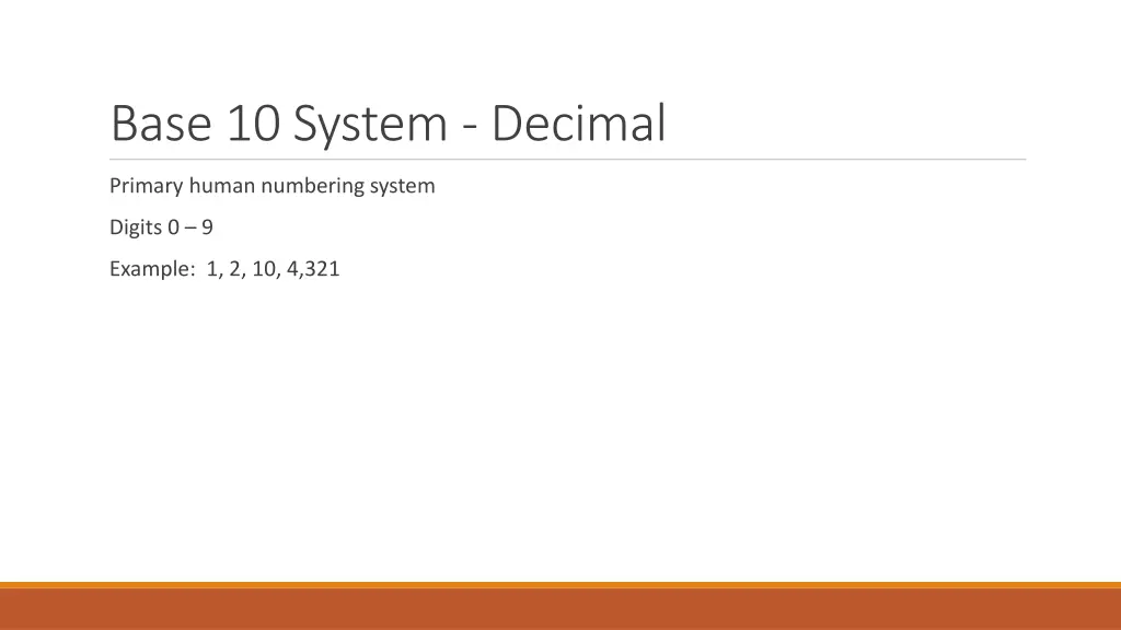 base 10 system decimal