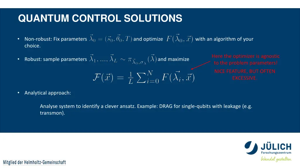 quantum control solutions