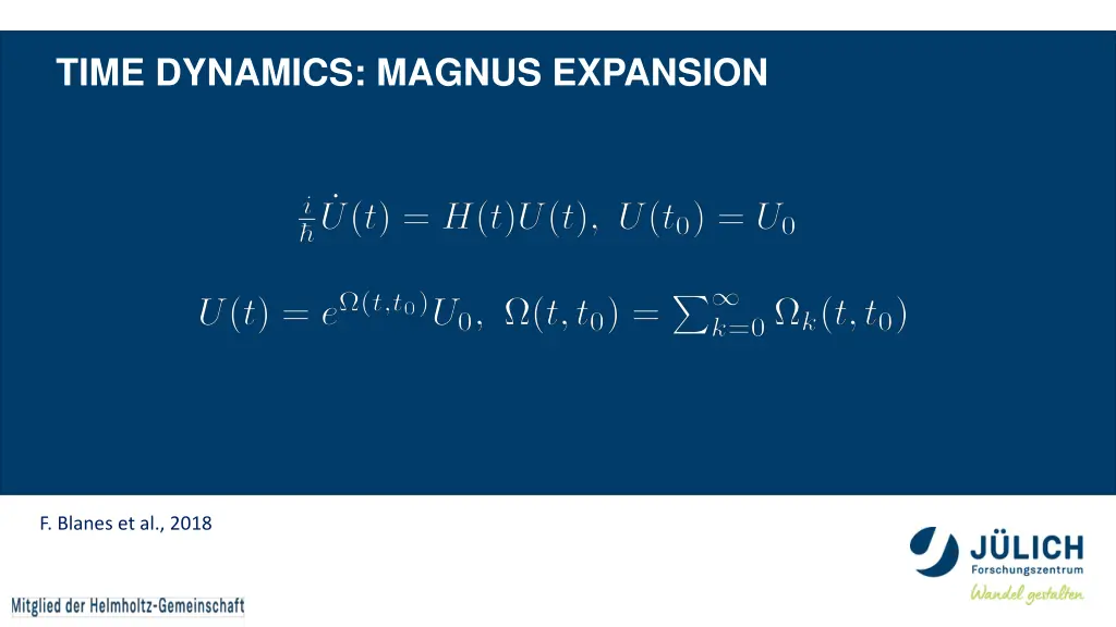 time dynamics magnus expansion