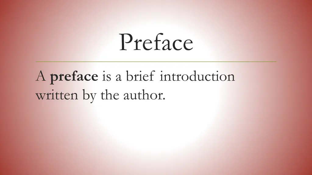 preface