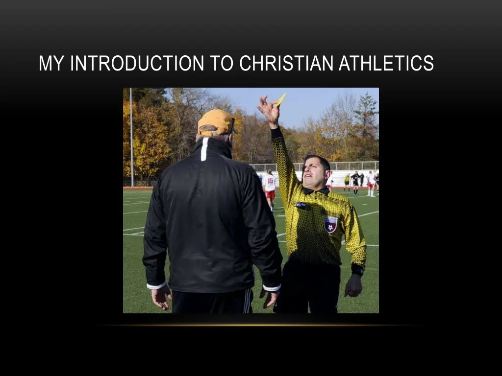 my introduction to christian athletics