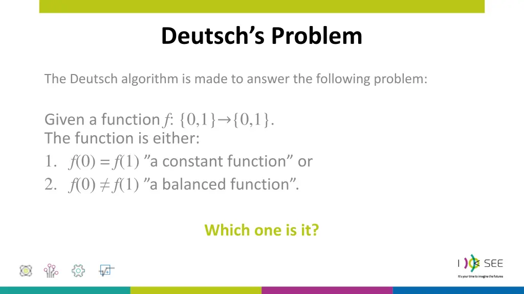 deutsch s problem