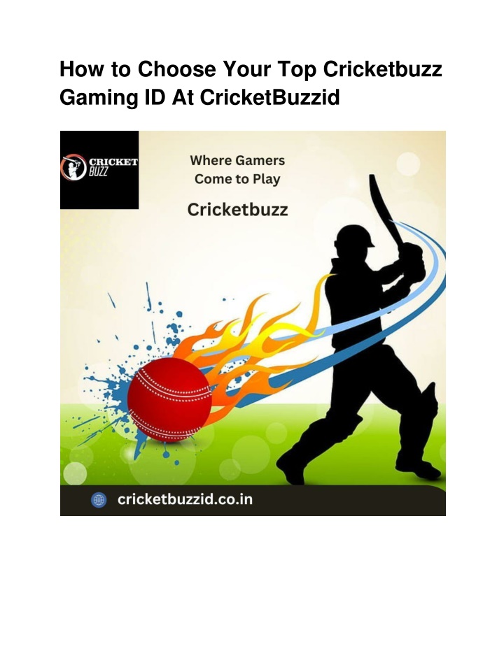 how to choose your top cricketbuzz gaming