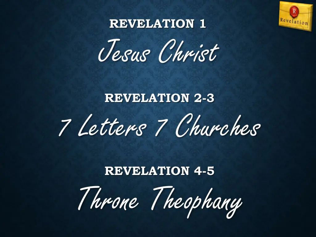 revelation 1 jesus christ