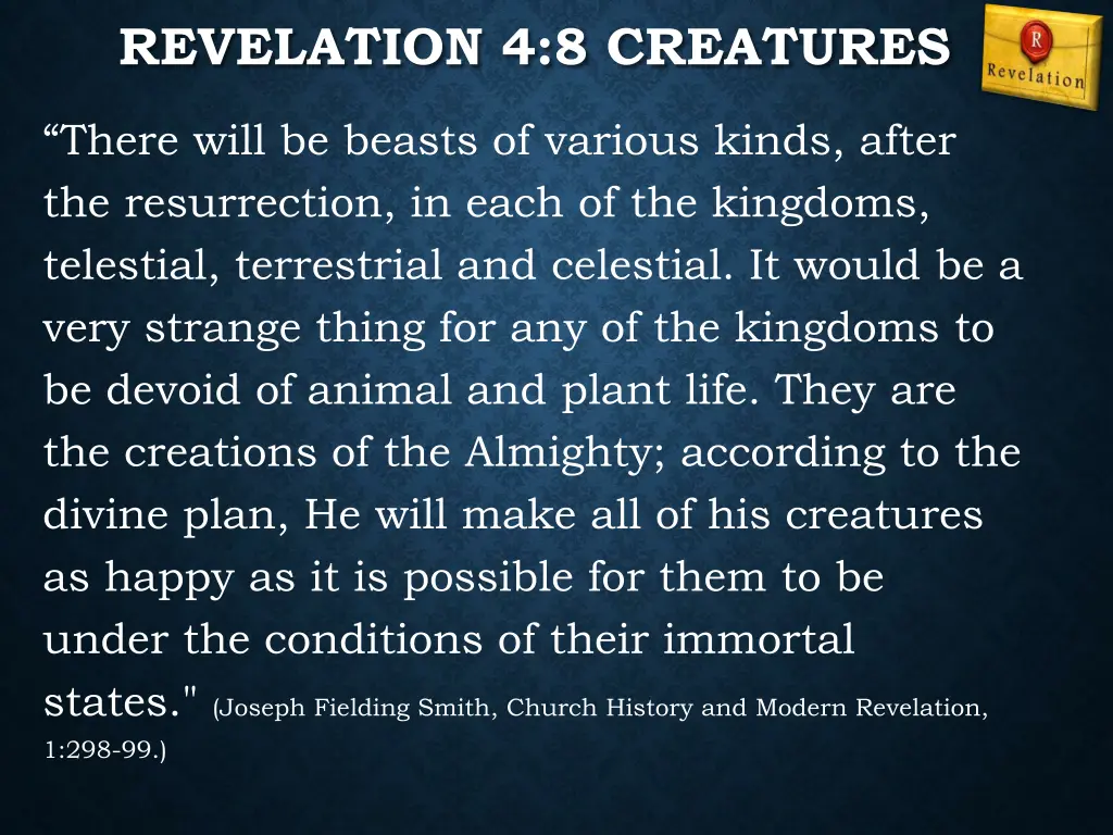 revelation 4 8 creatures