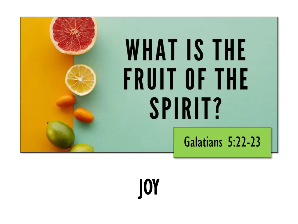 galatians 5 22 23