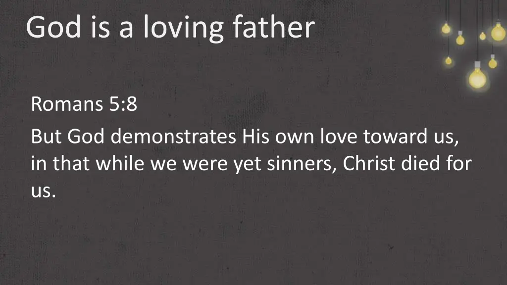 god is a loving father 2