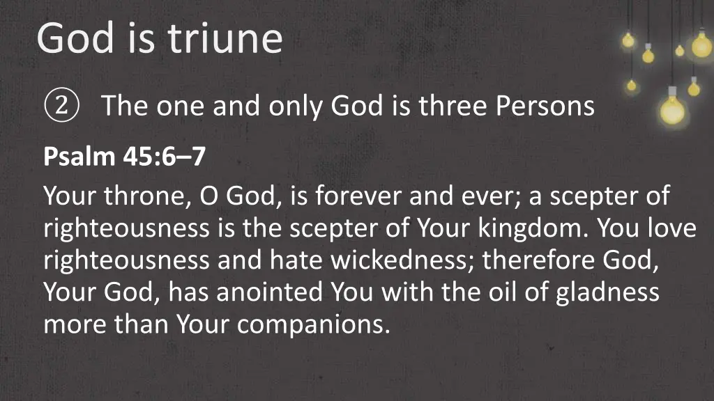 god is triune 5