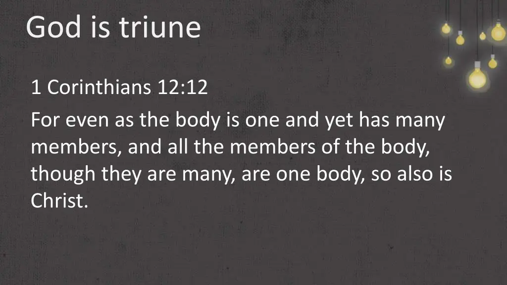 god is triune 9