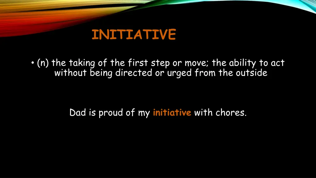 initiative