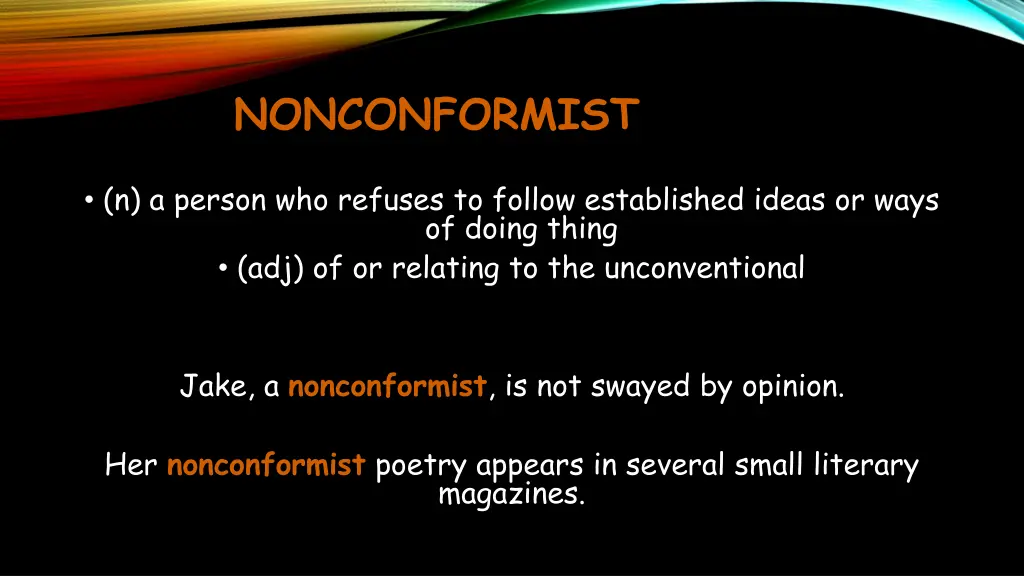 nonconformist