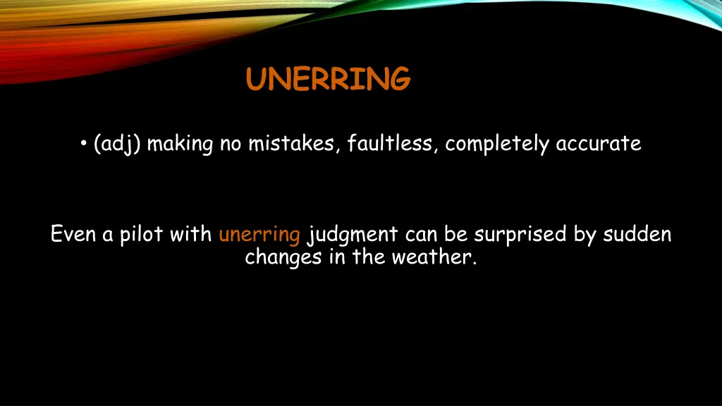 unerring