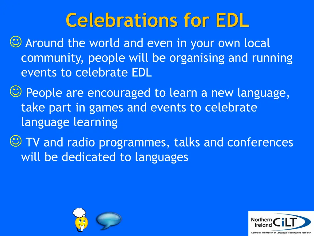 celebrations for edl around the world and even