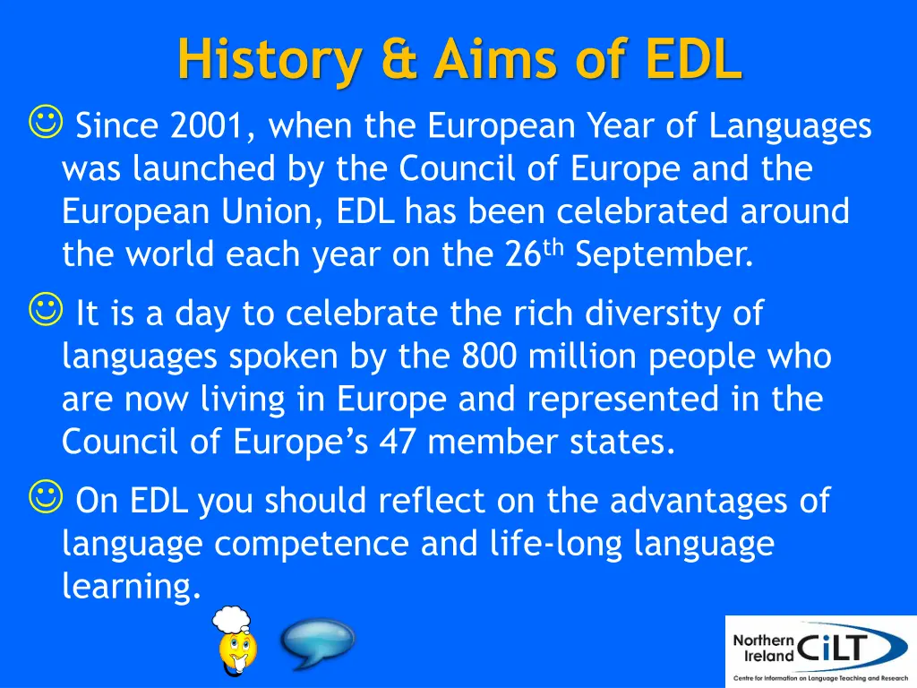 history aims of edl since 2001 when the european