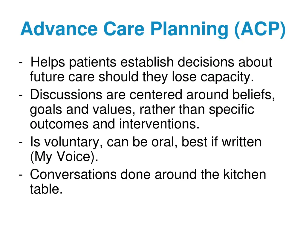 advance care planning acp