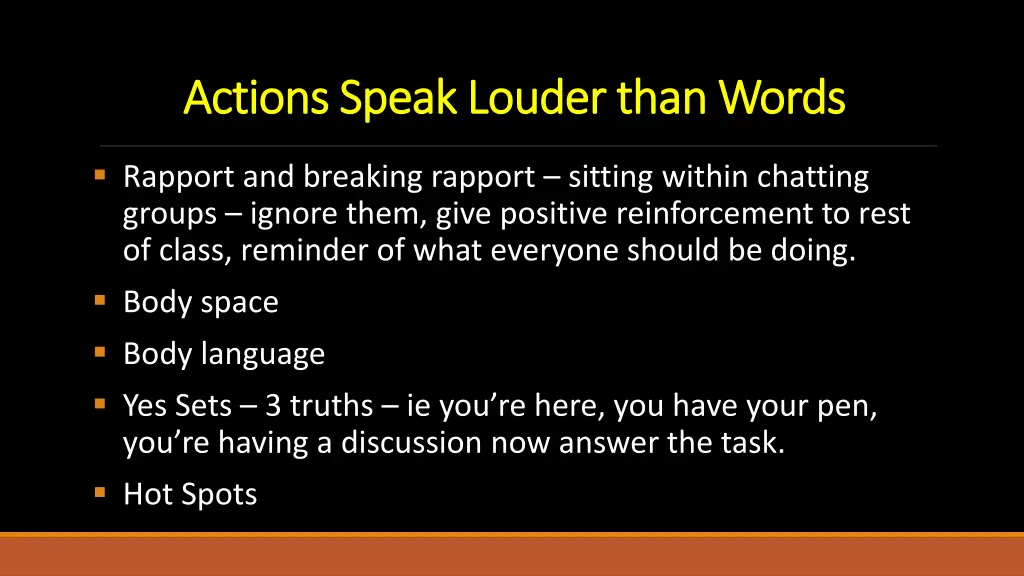 actions speak louder than words actions speak