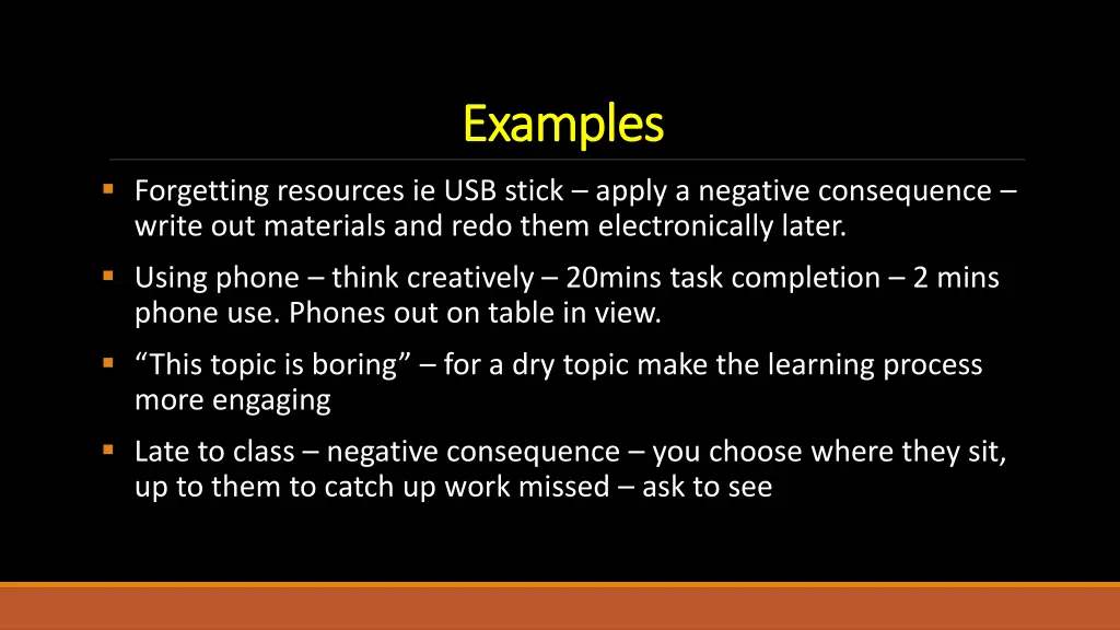 examples examples