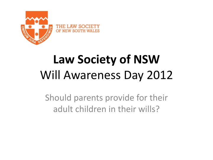 law society of nsw will awareness day 2012