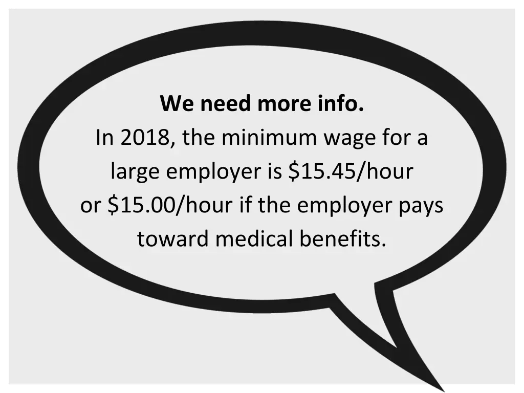 we need more info in 2018 the minimum wage