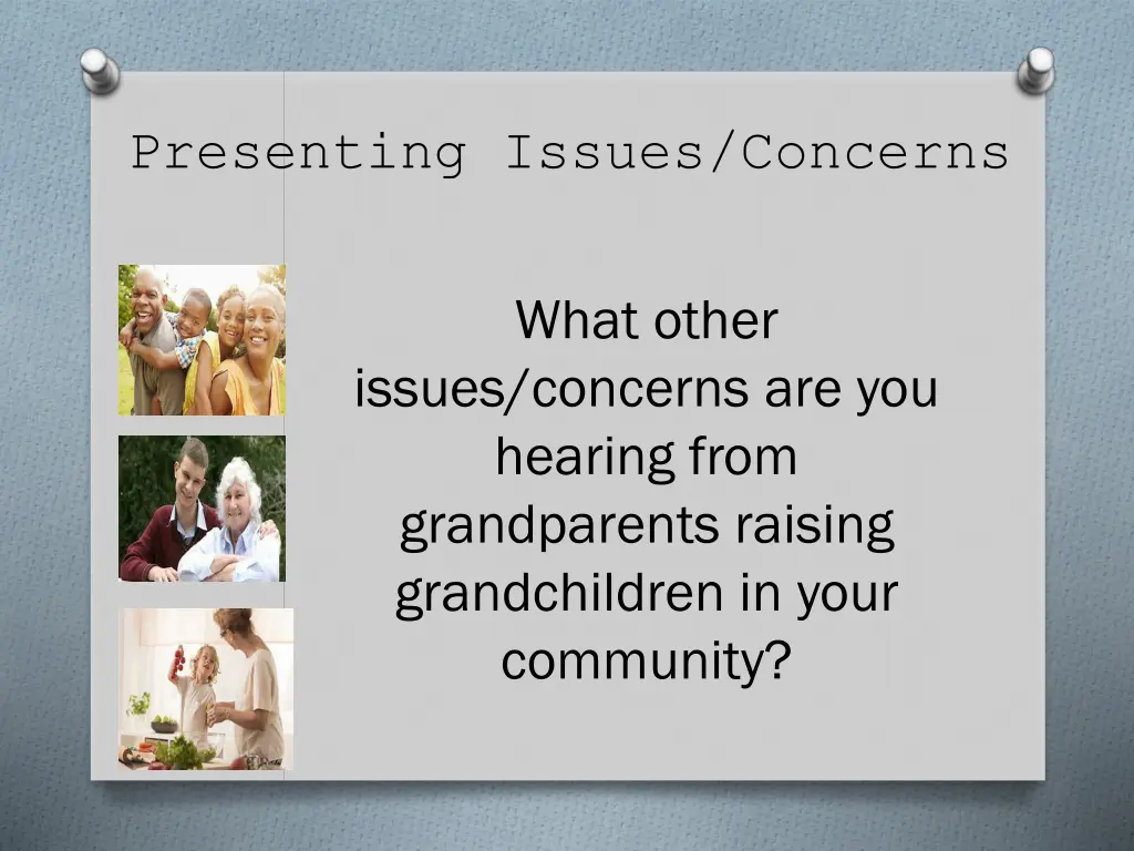 presenting issues concerns 5