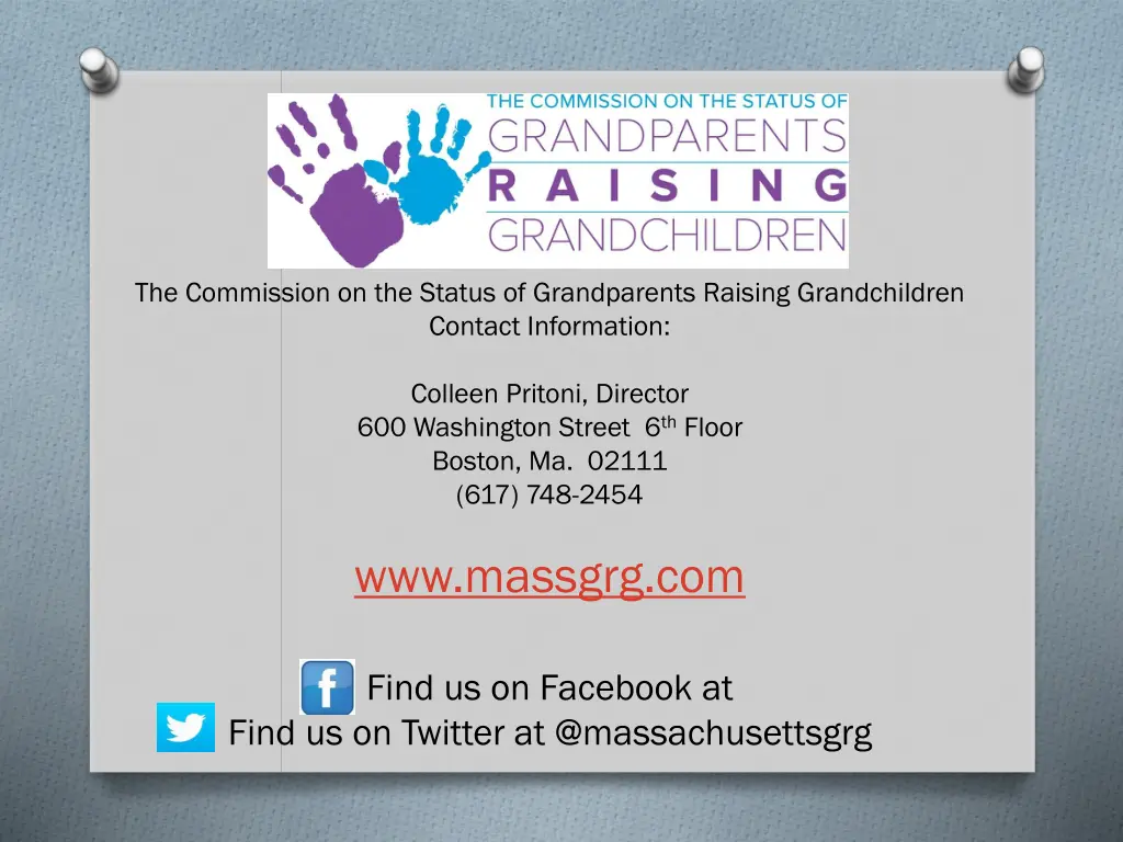 the commission on the status of grandparents