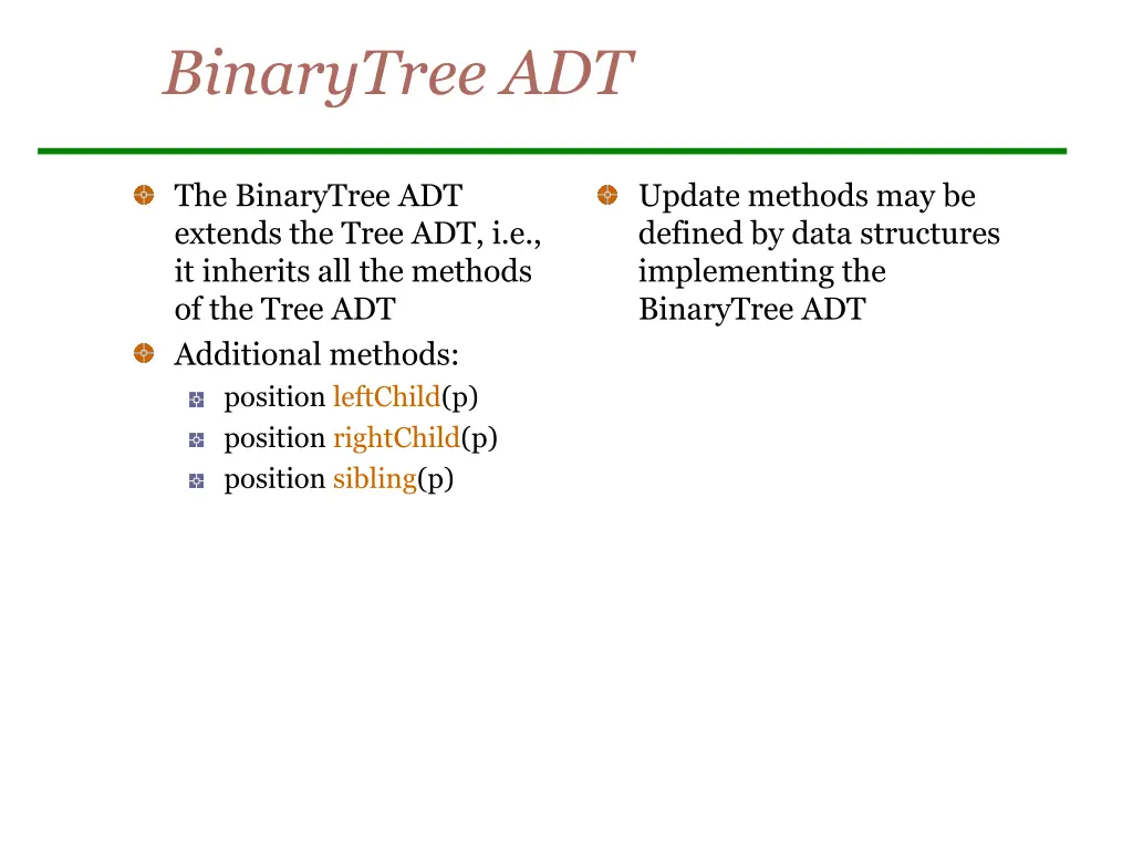 binarytree adt