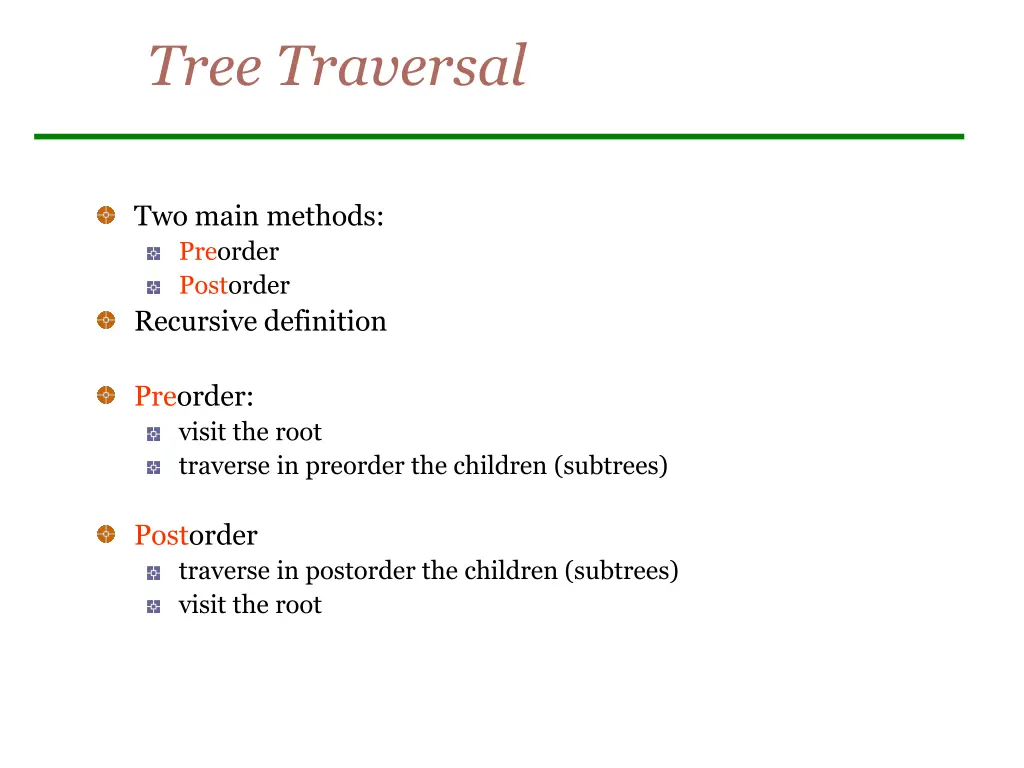 tree traversal