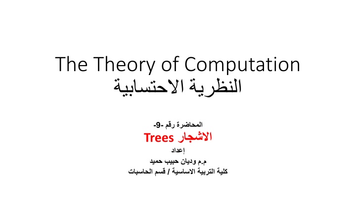 the theory of computation