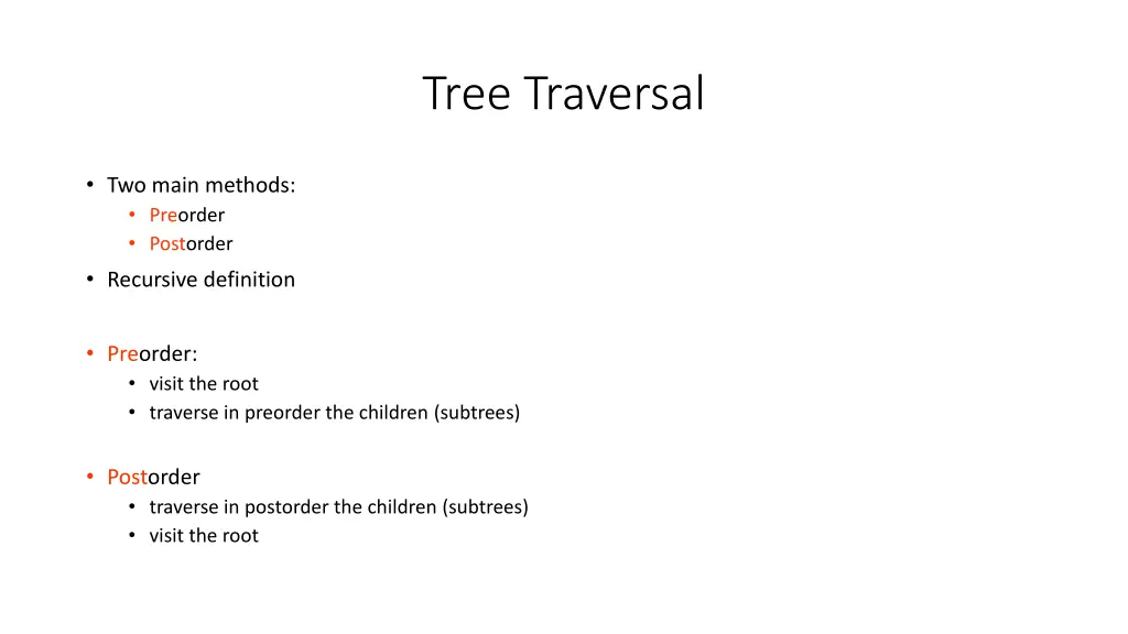 tree traversal