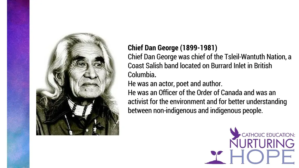 chief dan george 1899 1981 chief dan george