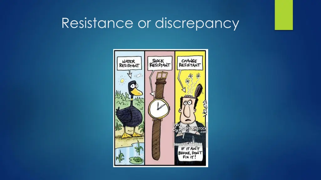 resistance or discrepancy