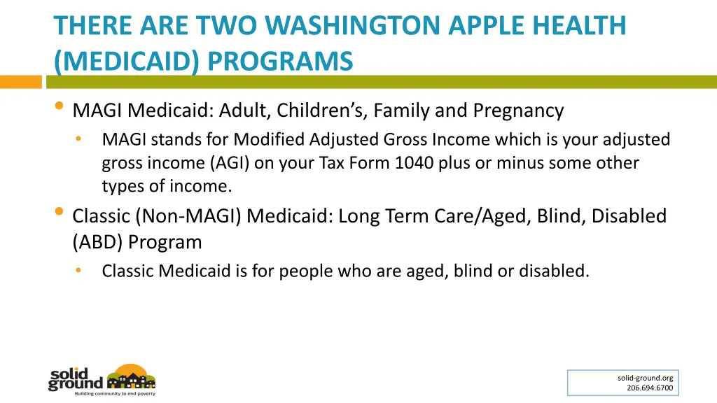 there are two washington apple health medicaid