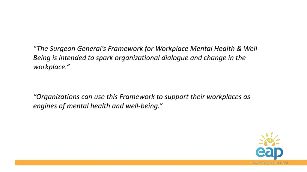 the surgeon general s framework for workplace