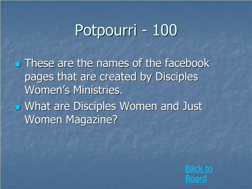 potpourri 100