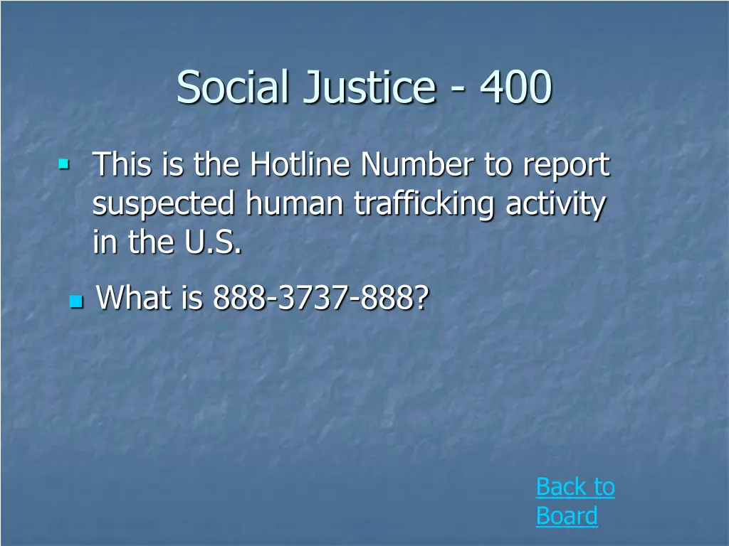 social justice 400