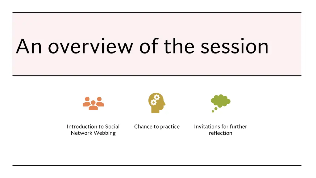 an overview of the session