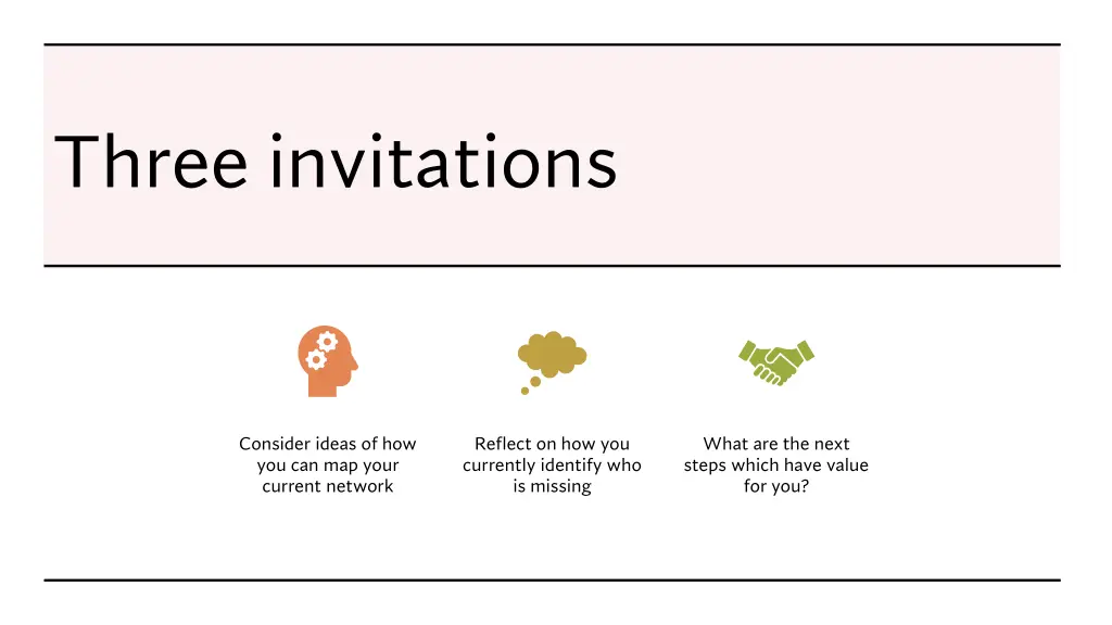 three invitations