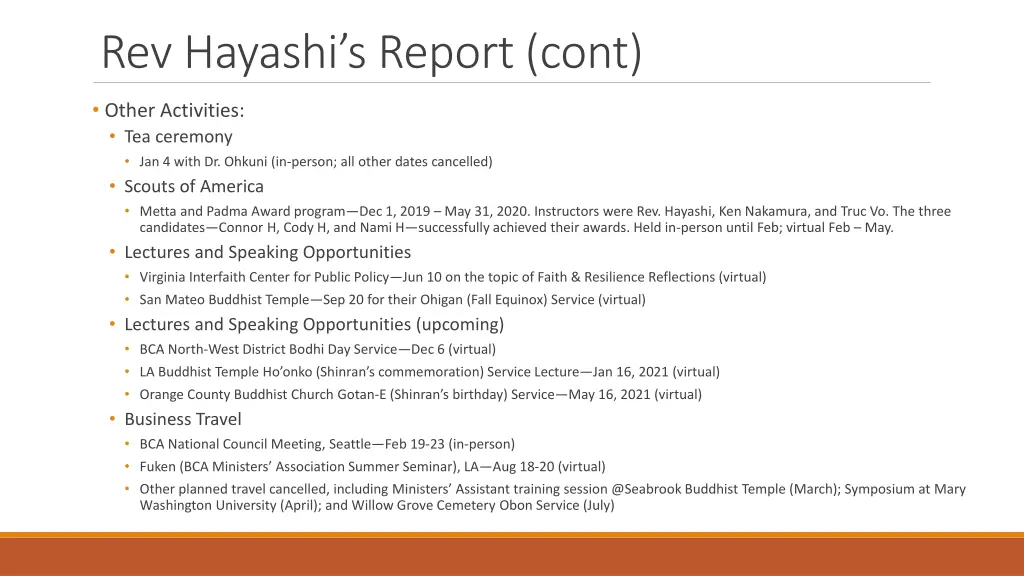 rev hayashi s report cont