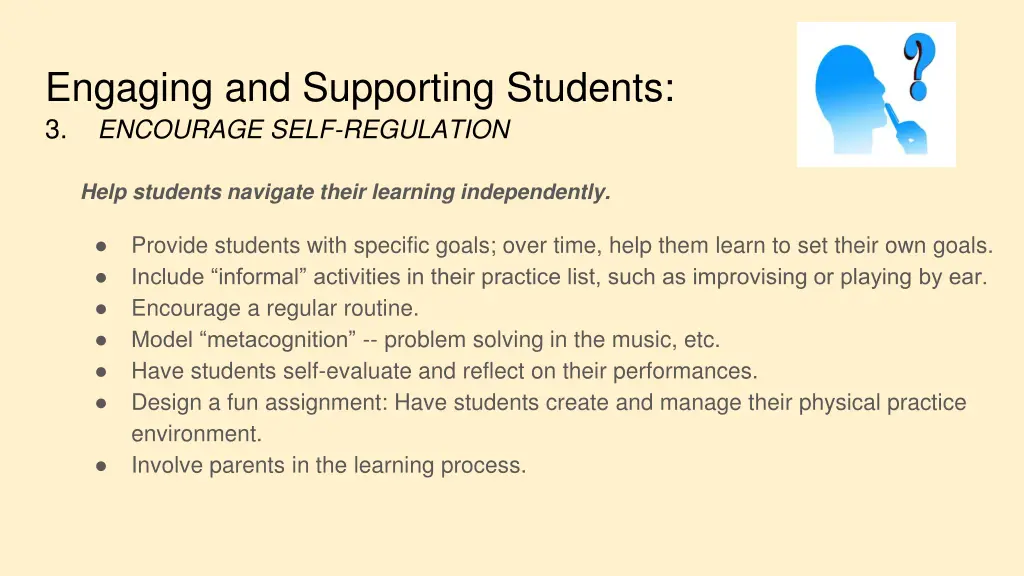 engaging and supporting students 3 encourage self