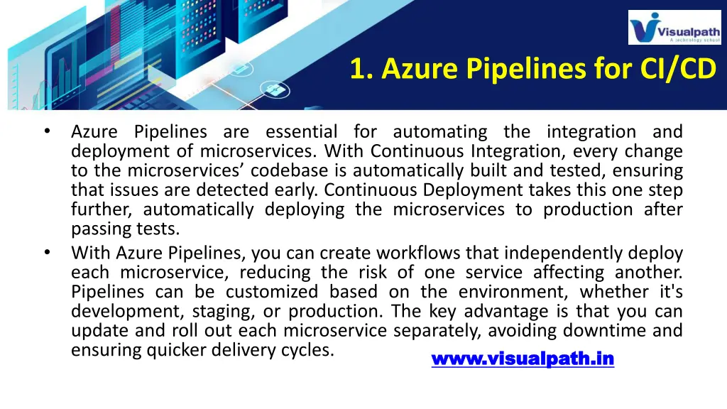 1 azure pipelines for ci cd